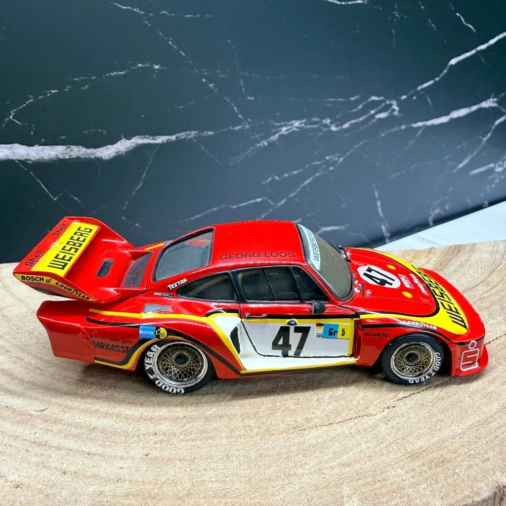 Record Porsche 935 Turbo Georg Loos Gelo Racing 1:43 Scale Model Car France Red